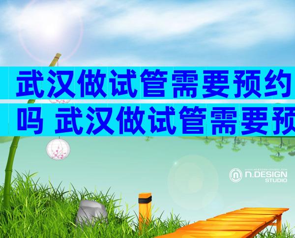武汉做试管需要预约吗 武汉做试管需要预约吗多少钱